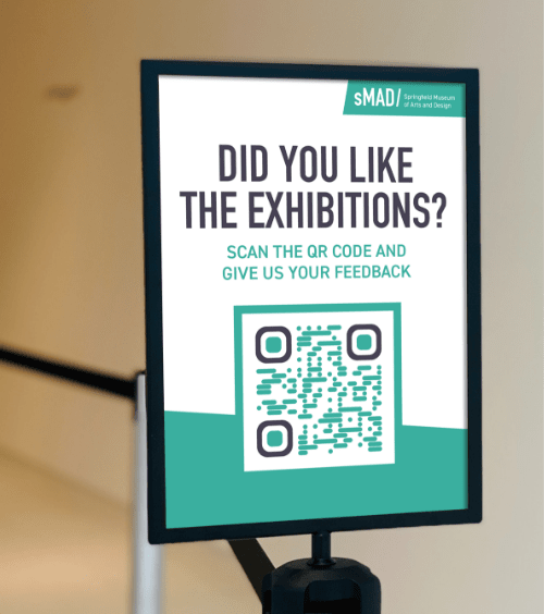 QR Code num museu que coleta feedback dos clientes