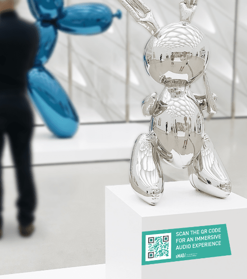 QR Code numa exposição que contêm um audioguia