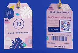 Creative QR Code ideas on labels and stickers