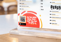 Creative QR Code ideas on table tents