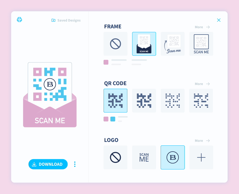 Opções completas de personalização 