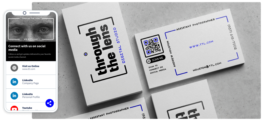 LinkedIn - currículo com QR Code