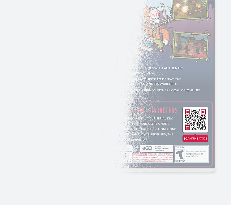 QR Code Texto na capa de um jogo de videogame